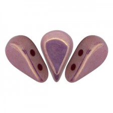 Les perles par Puca® Amos beads Opaque mix violet-gold ceramic 03000/14496